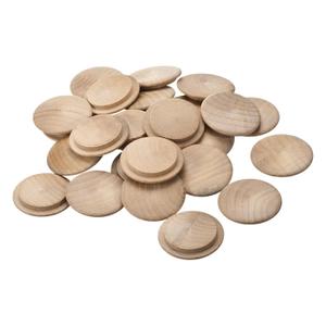 uxcell Wood Plugs, 50Pcs 45 x 35 mm - Beech Wood Button Top Plugs, Screw Hole Covers, Decorative Wooden Cover for Stair Chair Craft Furniture Woodworking