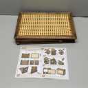 Wooden Wi-Fi Router Box Hider, Wi-Fi Router Storage Box with Synthetic Rattan Decor, Modem Cable Cover Organized, Power Strip Cable Hider Rack(Dark Wood Color,16 x 10.4 x 12 Inches)