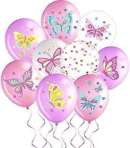 Libima 25 Pcs Butterfly Birthday Decorations Butterfly Birthday Party Balloons Pink Purple Fairy Latex Balloons Decorations for Girls Princess Women Baby Shower Wedding Grad Party Supplies (Classic) Libima 25 Pcs Butterfly Birthday Decorations Butterfly Birthday Party Balloons Pink Purple Fairy Latex Balloons Decorations for Girls Princess Women Baby Shower Wedding Grad Party Supplies (Classic)