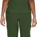 floralhue Scrubs for Women, V-Neck Scrubs Top & Cargo Pants with 12 Pockets, Yoga Waistband, 4 Way Stretch (M)