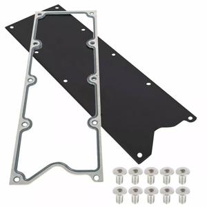551629 LS Gen 3 Valley Pan Cover Plate Endxedo Low Profile Custom Knock Sensor w/Bolts Fit for LSX LS1 LM7 LR4 LQ4 LS6 L59 LQ9 LM4 L33 (Black)