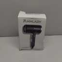 ANNLARY Hair Dryer with Comb | 1800W Blow Dryer with Diffuser for Curly Hair | Plasma Ionic Hairdryer for Frizz Control | Foldable & Protable Design for Travel | 6.5 ft ALCI Cord (Black)