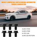 6pcs 2307304 Torque Converter Bolts, Premium Carbon Steel Trans Transmission Bolts Compatible with 4L60E 4L65E 4L70E 4L80E 700R4 200-4R 3L80 4T60E 4T65E Transmission for Repair & Rebuild