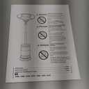 Amazon Basics 46,000 BTU Outdoor Propane Patio Heater with Wheels, Commercial & Residential, Slate Gray, with Water Tank, 32.1 x 32.1 x 91.3 inches (LxWxH)