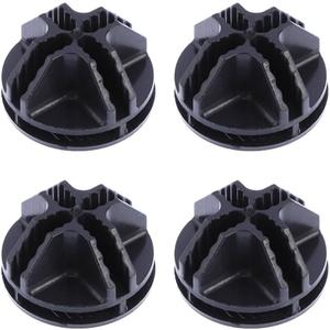 Combination Cabinet Clamps 50-Pack Plastic Frame Connectors Abs Material for Modular Closet Storage Systems Black