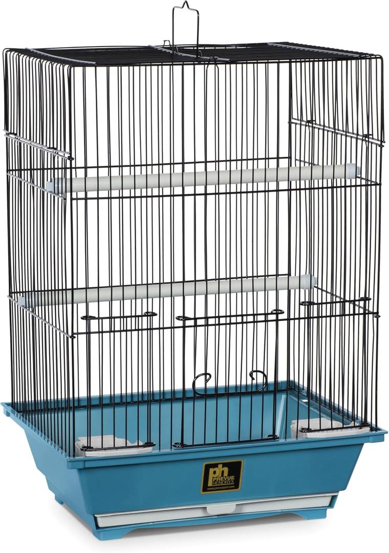 Prevue Pet Products SP50021 Slate Bird Cage, Small, Blue (11.3"L x 9.0"W x 16.4"H)