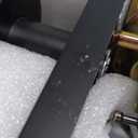 HIEMEY Matte Black Door Knobs Interior with Lock, Modern Privacy Rectangle Door Knob Door Handles for Bathroom Bedroom