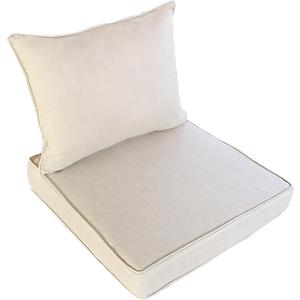 Outdoor Chair Cushions for Patio Furniture,25x25x5 Replacement Couch Cushion Set for Wicker Glider Rocking Chairs Loveseat Sectional Sofa,Thick Out Door Chair Pad Weather Fade Resistant,Sand Beige