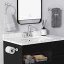 Bathroom Faucets for Sink 3 Hole, Hurran 4 inch Brushed Nickel Bathroom Sink Faucet with Pop-up Drain and Supply Lines, Stainless Steel Centerset Faucets for Sink Vanity RV