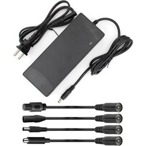 54.6V 2A Ebike Electric Scooter Charger for 48V Lithium Battery, 5 Adapter Plugs Fast Replacement Charger Compatible with Rad Power Bikes, Velotric, Heybike, Juiced, Ecotric - UL Listed