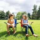 Pacific Play Tents Kids Folding Chair, 100 lbs. Weight Capacity - Ruby Red, 14" L x 14" W x 23.5" H