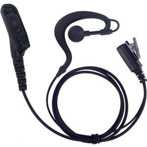 Earpiece for Motorola XPR7550 XPR7580 XPR6350 XPR6550 XPR7350 APX4000 APX6000 APX7000 APX8000 Walkie Talkie 2 Way Radio with G Shape Ear-Hook Headset and Ptt Mic