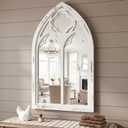 PlushVibes Farmhouse Mirror Wall Decor, 20"x34" Gothic Cathedral Mirror