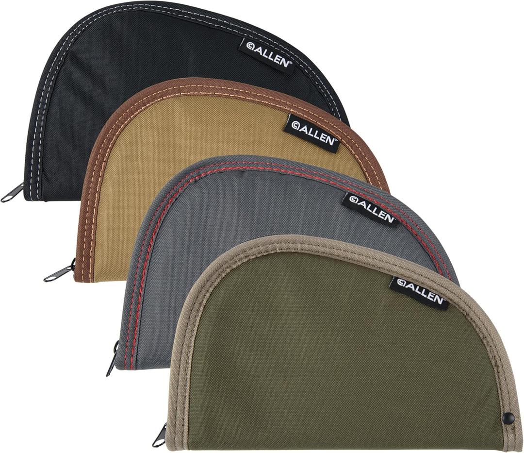 Allen Company Single Handgun Case  Assorted Earth Tones, Fits Pistols (6IN)