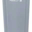 Restaurantware 23 gal Square Gray Plastic Trash Can