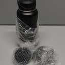 CIVAGO 32 oz Insulated Water Bottle With Straw, Stainless Steel Sports Water Cup Flask with 3 Lids (Straw, Spout and Handle Lid), Wide Mouth Travel Thermal Mug, Black