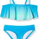 Kanu Surf Girls' Karlie Flounce Bikini Beach Sport 2 Piece Swimsuit