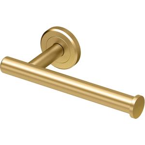Gatco 4233 Latitude II European Toilet Tissue Holder, Brushed Brass, 6.88"