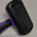 Swihauk Self Cleaning Slicker Brush for Dogs & Cats, Skin Friendly Pet Grooming for Shedding, Deshedding, and Hair Removal - Puppy Brush for Long Haired Pets, Pet Supplies, Purple