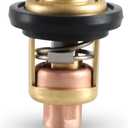 Thermostat Compatible with Yamaha 2-Stroke 3HP 15HP 25HP 30HP 40HP - 250HP Outboard Motors Replace#: 6E5-12411 6E5-12411-30-00 6E5-12411-20-00 6E5-12411-10-00