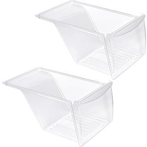 [2 PACK] 240337103 Refrigerator Crisper Drawer Replacement Compatible with Frigidaire Kenmore Refrigerator Drawer Replacement, Frigidaire Drawer Replacement for AP2115741, 240337100, 240337102