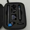 FOKE Back Shaver for Men, Ultra-Wide 1.8" T-Shaped Head, Travel Case, LED 4 in 1 Mens Back Shaver Rechargeable with Long Handle, Safety Lock, IPX7, Multi-Functional Back Trimmer for Men,(Light Black)