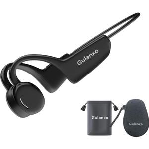 Open Ear Headphones, Open Wireless Earphones, 10H Bluetooth Playback 5.3 Sports Earphones, Built-in Microphone, Suitable for Sports Running,Exercise (Black)