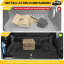 Cargo Mats with Net for 2021-2025 Jeep Wrangler JL Unlimited 4XE Accessories All Weather Protection Rear Seat Back Cover Trunk Liner Cargo Net for 21-25 JL JLU 4XE 4 Door(Not for 4X4)