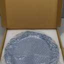 13" Antique Blue Charger Plates, Set of 6 Plastic Textured Chargers for Dinner Plates with Embossed Rim, Table Dcor, Party, Wedding, Holiday (FD04BL)