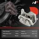 A-Premium Disc Brake Caliper Assembly with Bracket Compatible with Jeep and Chrysler Models - Cherokee 2014-2018, 200 2015-2016, Single Piston Caliper - Front Side
