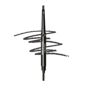 Mens Eyebrow Pencil Medium Brown, Easily Shape Define Fill Eyebrows or Facial Hair, 2 in 1 Brush And Ultra-Thin Pencil, Waterproof Smudge Proof Sweat-proof, Durable and Long Lasting (Gray)