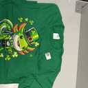 St. Patricks Day Axolotl Leprechaun Men Women Kids T-Shirt (Green, L)