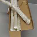 Padded Clothing Fabric Hangers for Women Clothing - Set of 12 Premium Hangers for Closet, Bride Hanger for Wedding Dress, Sweater - Ivory