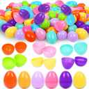 500Pcs Easter Eggs, 2.3" Fillable Colorful Bright Plastic Easter Eggs Empty for Easter Hunt, Filling Treats, Easter Basket Stuffers Fillers, Party Favors, Classroom Prize Supplies Decoration