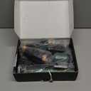 Blow Dryer Brush 5 in 1 Set,Negative Ion Air Curling Wrap Air Curler, Hot Air Styler Round Brush Blow Dryer Curling Iron Hair Styling Tools Gift for Dry,Volumize, Straight,Curl,100-120V (Green)