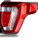 Lathsy Tail Light Compatible With 2016 2017 2018 2019 Ford Explorer Right Passenger Side LED Taillight with Harness and Bulbs Replace FB5Z13404A