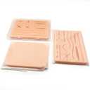 Upgraded Suture Pad (3Pcs and a Box) has 3 Layers Silicone and Various Wound Shapes Hard to Tear or BreakGifts for Medical StudentsSuture Pads Perfect The Suture KitSuture Practice Pad (4)