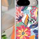 Watercolor Flower Painting Aesthetic Floral Pattern,Trendy Soft TPU Full Cover Case for Google Pixel 9/9 Pro