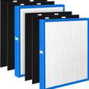 AF-20 True HEPA Filter Compatible with HoMedics Air Purifier AF-20 AP-25 AR-20 Filter, fits Number AF-20FL AP-25CRF AF-25, with 2 HEPA Filter + 4 Carbon Pre-filter