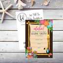 Hadley Designs 50 Aloha Luau Party Invitations, Tropical Hawaiian Birthday Invitations for Kids & Adults, Perfect for Birthday, Pool, and Summer Beach Parties