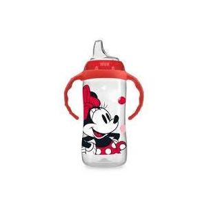 NUK Learner Cup, 10 Oz, Minnie Mouse – Soft Spout, Easy-Grip Handles, BPA Free, Spill Proof Transition Sippy Cup