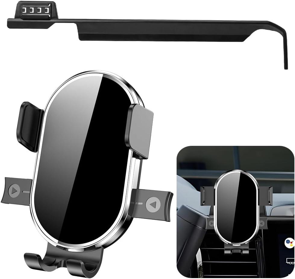 Car phone holder for Phone, sticky adhesive, (black)