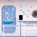 2 x PHOGARY Magnetic Winter Cruise Door Decorations, 17pcs Funny Let It Snow Refrigerator Magnets for Winter Wonderland Party Carnival Cabin Metal Door Fridge Decor