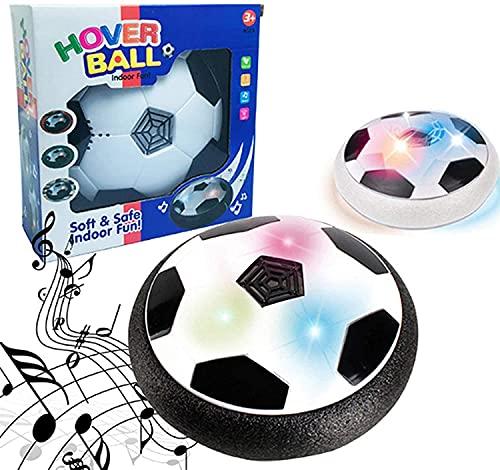 Hover Soccer Ball, Hover Ball with Music & LED Lights and Soft Foam Bumpers to Protect Furniture, Kids Toys for 2-16 Year Old Boys/Girls, Excellent Indoor Fun. 2 Pieces