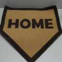 21 x 22 Baseball Rug Home Plate Doormat Imitation Coir Coco Palm Fiber Home Plate Rug Housewarming Gift for Indoor Outdoor Sports Baseball Lover