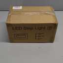 120V Dimmable LED Step Lights, 3000K/4000K/5000K Selectable, 3.5W 175lm Indoor Outdoor Stair Lights, Aluminum ORB Finish, 12 Pack