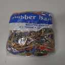 Colored Rubber Bands - 1lb Total (2 Pack of 0.5 lb) Large Rubber Bands Assorted Size and Color for Office Supplies, Arts & Crafts or DIY Projects - Multipurpose Color Elastic Bands Assortment