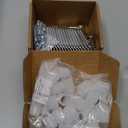 20 Sets T Pipe Connector Tee Clamp Fittings, Fits 1/2" EMT Conduit with PE Adapter Shims