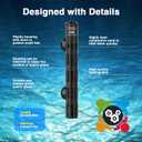 Aquarium Heater 300W, Submersible Fish Tank Heater with LED Digital Display, Auto Power-Off When Leaving Water & High Temp Protection, for Fresh and Salt Water Tanks 40-75 Gal