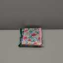 Leekalos 3 Pack Large Adult Bibs, Reusable Waterproof Washable Dining Clothing Protector with Crumb Catcher (One Size, Red-flower)